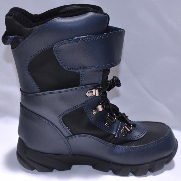 Circo Insulated Cold Weather Boots Unisex Size Youth US 2 Color Black and Blue - Picture 3 of 9